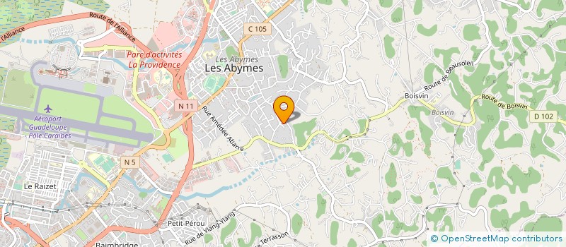 localisation de l'entreprise MADAME CHARLESIA ALEXIS à LES ABYMES