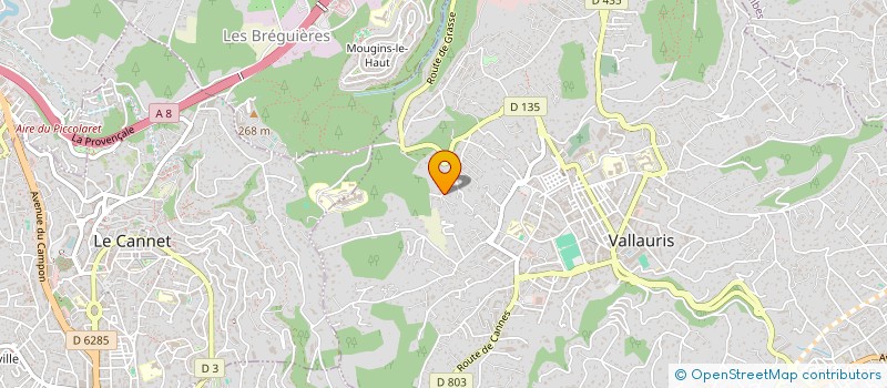 localisation de l'entreprise MADAME CHARLEY DEVEAU  VALLAURIS