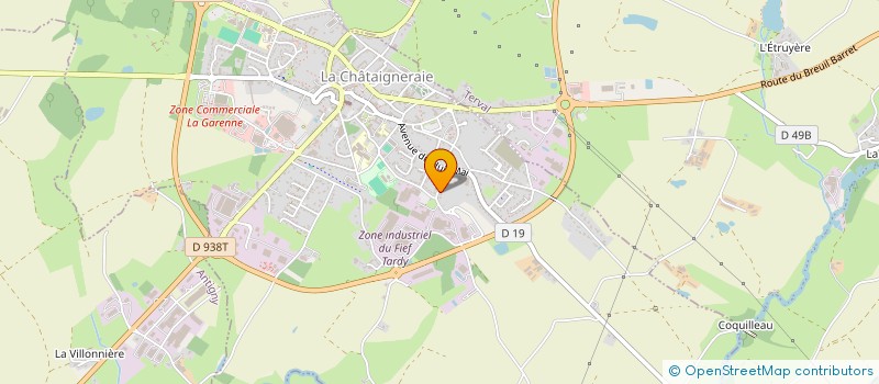 localisation de l'entreprise MADAME CHARLEYNE DELPHINE BERNEAU  LA CHATAIGNERAIE