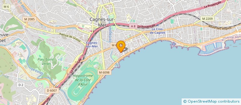 localisation de l'entreprise MADAME CHARLINE AZZOPARDI  CAGNES-SUR-MER