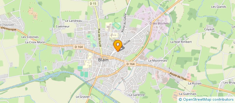 localisation de l'entreprise MADAME CHARLINE BAGNAUD  BLAIN