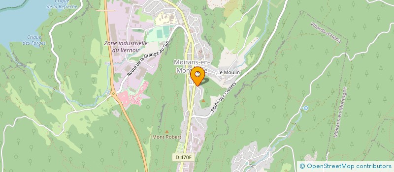 localisation de l'entreprise MADAME CHARLINE BALLIGAND  MOIRANS-EN-MONTAGNE