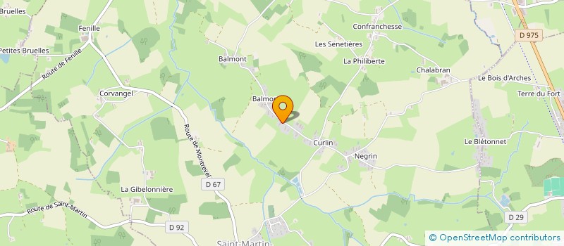 localisation de l'entreprise MADAME CHARLINE BAPTISTE  SAINT-MARTIN-LE-CHATEL