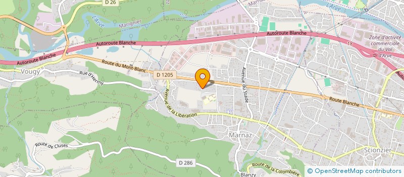 localisation de l'entreprise MADAME CHARLINE BASTIEN  MARNAZ