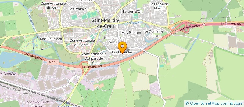 localisation de l'entreprise MADAME CHARLINE BAULT à SAINT-MARTIN-DE-CRAU