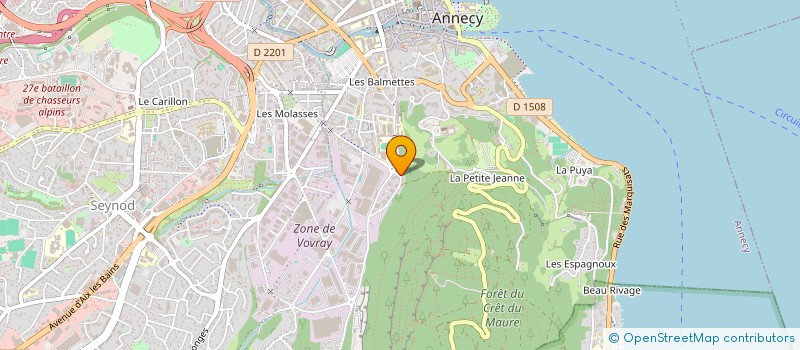 localisation de l'entreprise MADAME CHARLINE BELBARBE à ANNECY