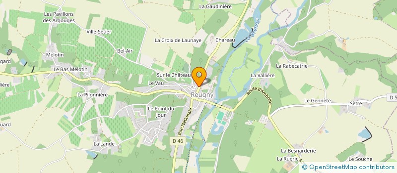 localisation de l'entreprise MADAME CHARLINE BELLET  REUGNY