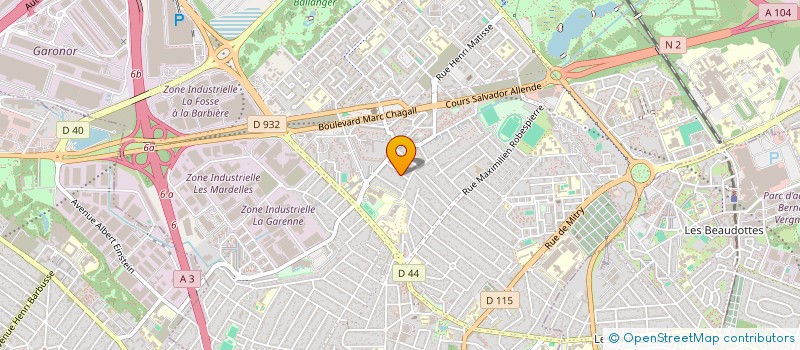 localisation de l'entreprise MADAME CHARLINE BELLIER à AULNAY-SOUS-BOIS
