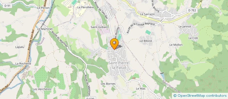 localisation de l'entreprise MADAME CHARLINE BERGER  SAINT-PIERRE-LA-PALUD