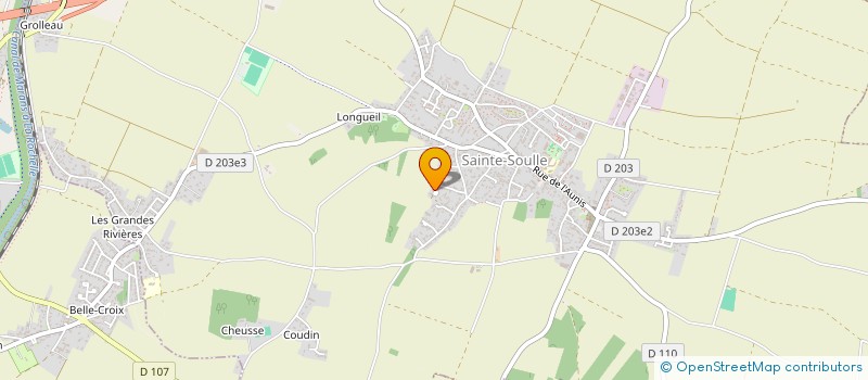 localisation de l'entreprise MADAME CHARLINE BERJONNEAU  SAINTE-SOULLE