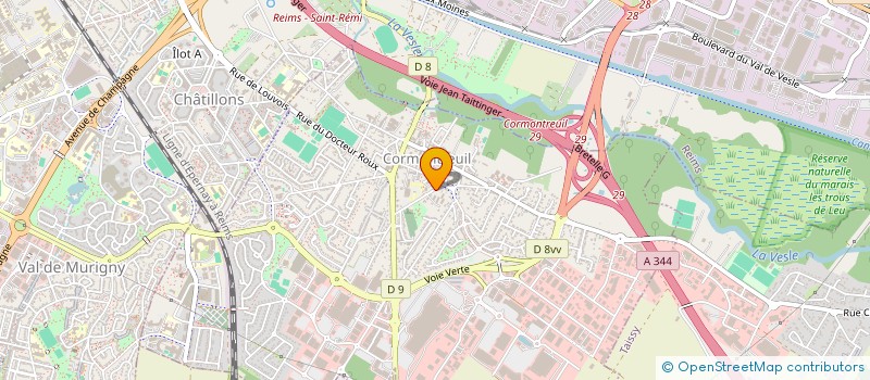 localisation de l'entreprise MADAME CHARLINE BERRANGER  CORMONTREUIL