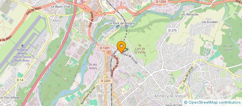 localisation de l'entreprise MADAME CHARLINE BERTET-PILON à ANNECY