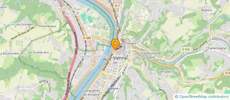 localisation de l'entreprise MADAME CHARLINE BIOU à VIENNE