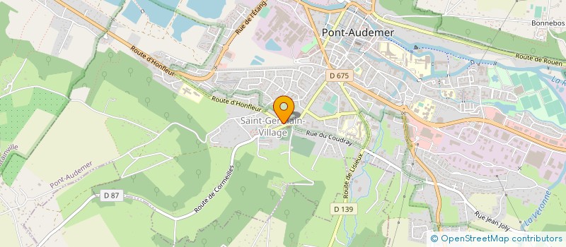 localisation de l'entreprise MADAME CHARLINE BLAS  TOUTAINVILLE