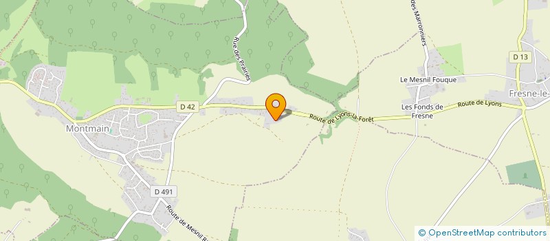 localisation de l'entreprise MADAME CHARLINE BLONDEL  MONTMAIN