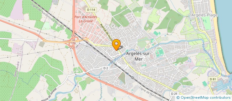 localisation de l'entreprise MADAME CHARLINE BOTTURI à ARGELES-SUR-MER