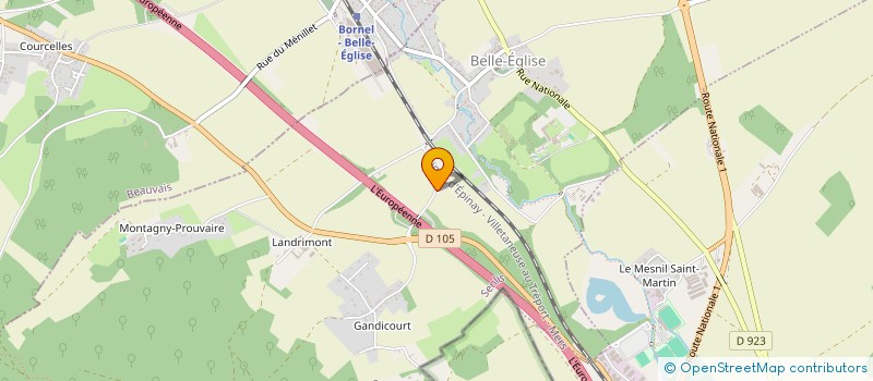 localisation de l'entreprise MADAME CHARLINE BOUVET  BELLE-EGLISE