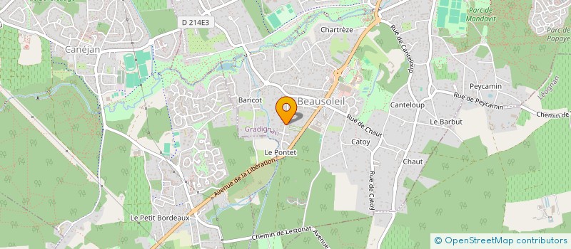 localisation de l'entreprise MADAME CHARLINE BOUZON  GRADIGNAN