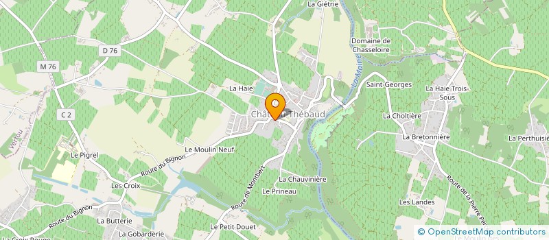 localisation de l'entreprise MADAME CHARLINE BRAUD à CHATEAU-THEBAUD