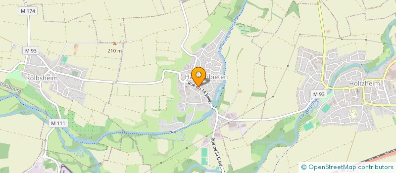 localisation de l'entreprise MADAME CHARLINE BREIDENSTEIN  HANGENBIETEN