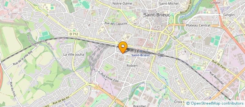 localisation de l'entreprise MADAME CHARLINE BROCHEN à SAINT-BRIEUC