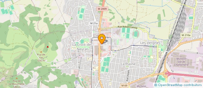 localisation de l'entreprise MADAME CHARLINE BROUSSE  CLERMONT-FERRAND