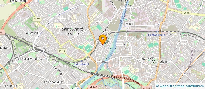 localisation de l'entreprise MADAME CHARLINE BRUSSON  SAINT-ANDRE-LEZ-LILLE