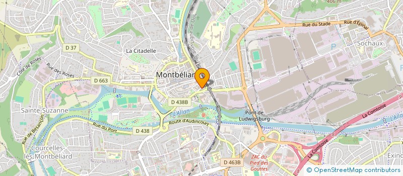 localisation de l'entreprise MADAME CHARLINE BURGUNDER  MONTBELIARD