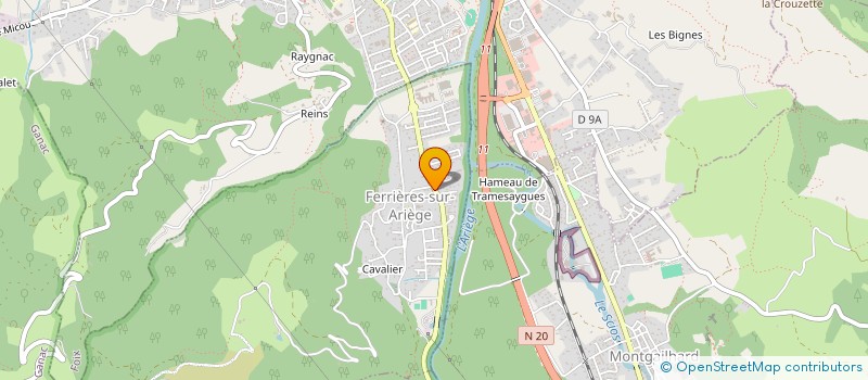 localisation de l'entreprise MADAME CHARLINE CANCEL à FERRIERES-SUR-ARIEGE