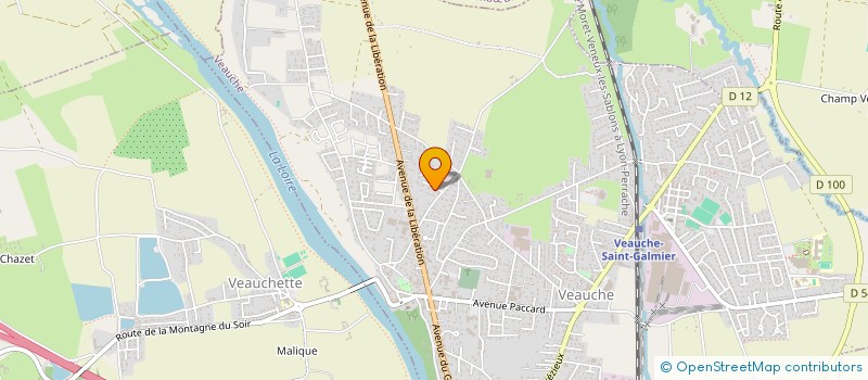 localisation de l'entreprise MADAME CHARLINE CANOVAS  VEAUCHE