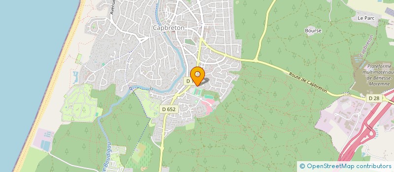 localisation de l'entreprise MADAME CHARLINE CARION  CAPBRETON