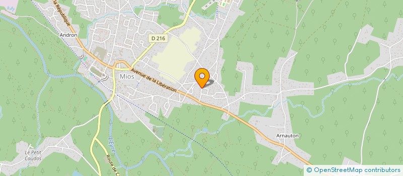 localisation de l'entreprise MADAME CHARLINE CAZEAU  MIOS