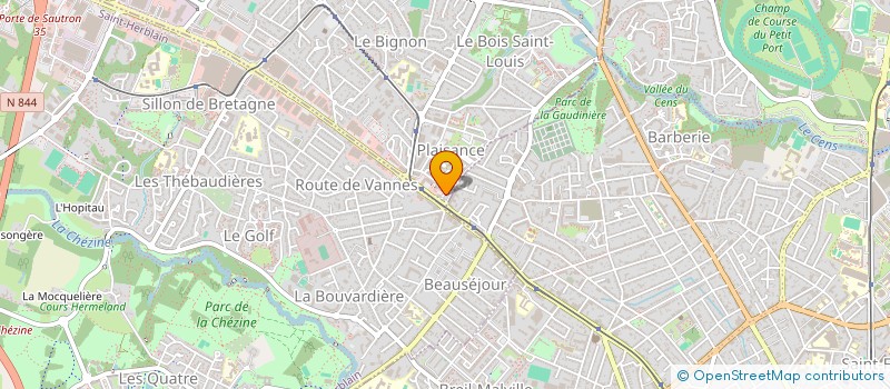 localisation de l'entreprise MADAME CHARLINE CHAUVIN  ORVAULT