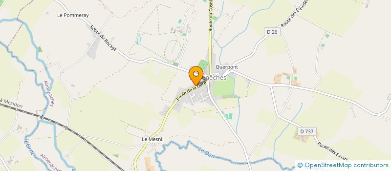 localisation de l'entreprise MADAME CHARLINE CHETOUI à ALMENECHES