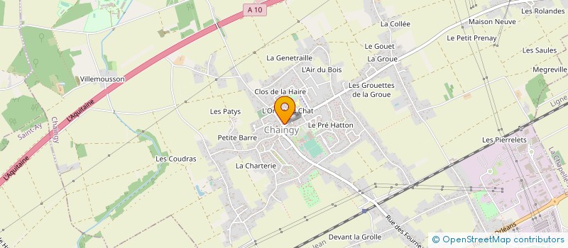 localisation de l'entreprise MADAME CHARLINE CLAIRE LISE BAUBANT à JOUY-LE-POTIER