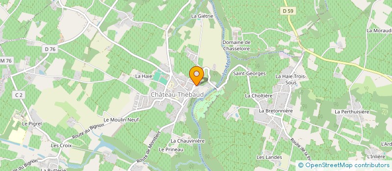 localisation de l'entreprise MADAME CHARLINE CORMERI  CHATEAU-THEBAUD