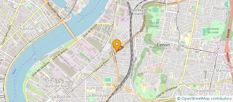 localisation de l'entreprise MADAME CHARLINE COROUGE  CENON