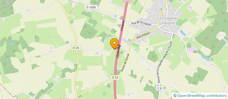 localisation de l'entreprise MADAME CHARLINE DALIVOUS  LA CHAPELLE D ALIGNE