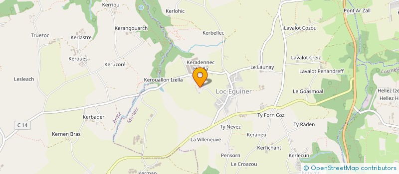 localisation de l'entreprise MADAME CHARLINE DAVID  SAINT-RIVOAL