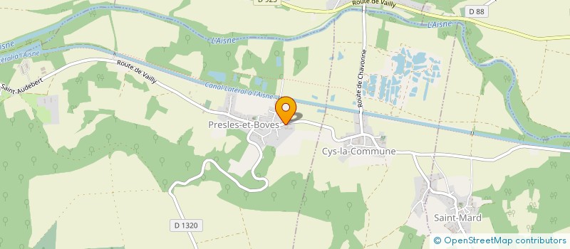 localisation de l'entreprise MADAME CHARLINE DEFAYOLLE  PRESLES-ET-BOVES