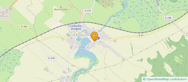 localisation de l'entreprise MADAME CHARLINE DICHAMP  LA RIVIERE-DRUGEON