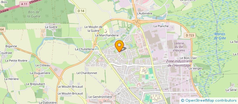 localisation de l'entreprise MADAME CHARLINE DOLL  ANCENIS-SAINT-GEREON