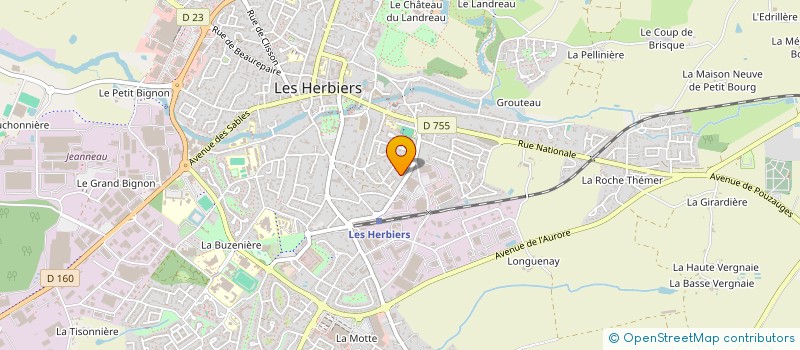 localisation de l'entreprise MADAME CHARLINE DRAPEAU  LA GAUBRETIERE