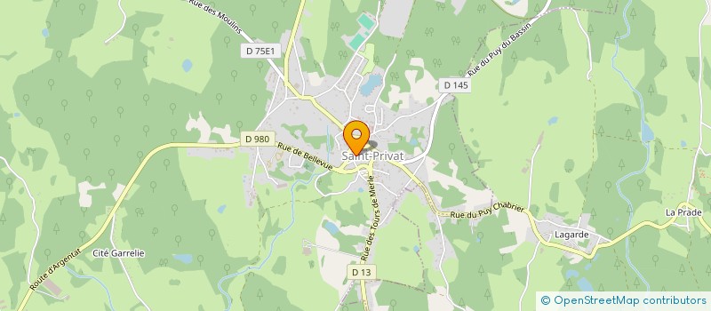 localisation de l'entreprise MADAME CHARLINE DUBOIS  SAINT-PRIVAT