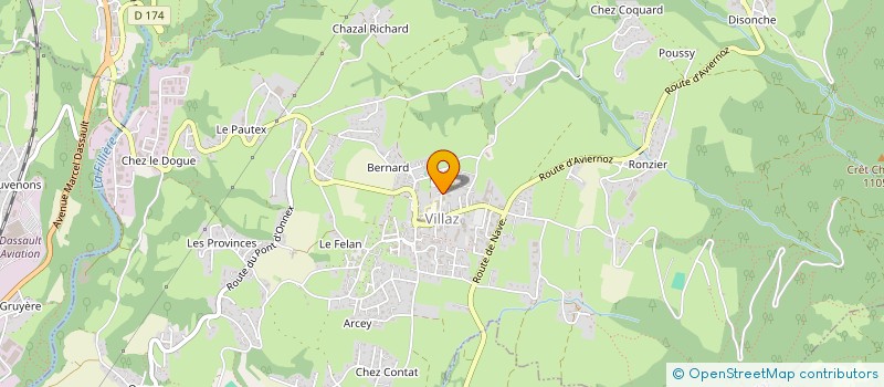 localisation de l'entreprise MADAME CHARLINE DUCIMETIERE  VILLAZ