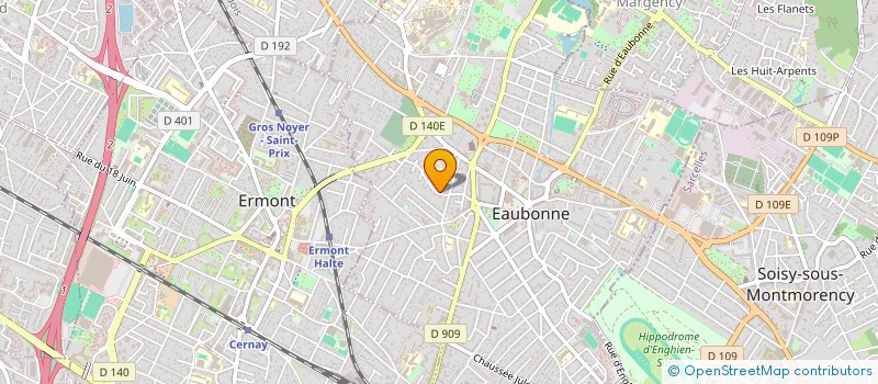 localisation de l'entreprise MADAME CHARLINE DUGIT-GROS  ERMONT