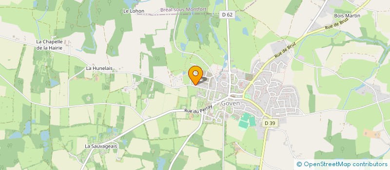 localisation de l'entreprise MADAME CHARLINE DURAND  GOVEN