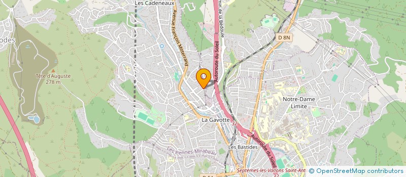 localisation de l'entreprise MADAME CHARLINE FABVRE à LES PENNES-MIRABEAU