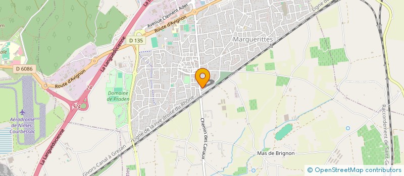 localisation de l'entreprise MADAME CHARLINE FAVARD  MARGUERITTES