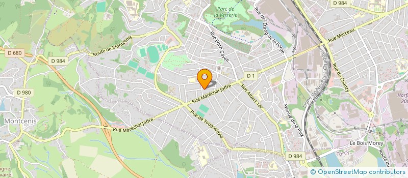 localisation de l'entreprise MADAME CHARLINE FINOT  LE CREUSOT